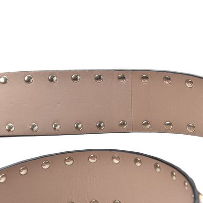Valentino Garavani Lambskin Rockstud Spike Shoulder Strap Poudre 4 of 5