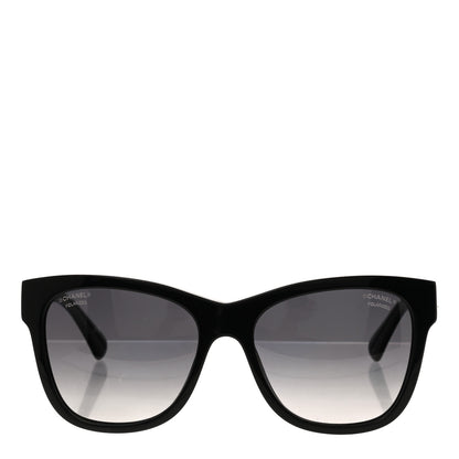 Chanel Acetate Polarized Square CC Sunglasses 5380 Black 2 of 4
