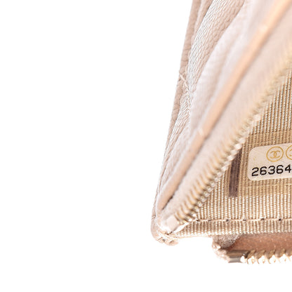 Chanel Caviar Quilted Classic Zip Pouch Beige 7 of 8