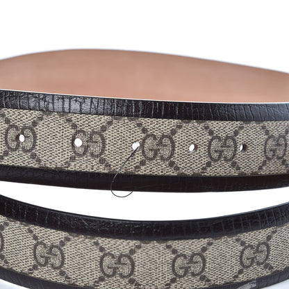 Gucci GG Plus Monogram Niagara Lux Calfskin Interlocking G 40mm Belt 95 38 Beige Ebony Cocoa 4 of 7