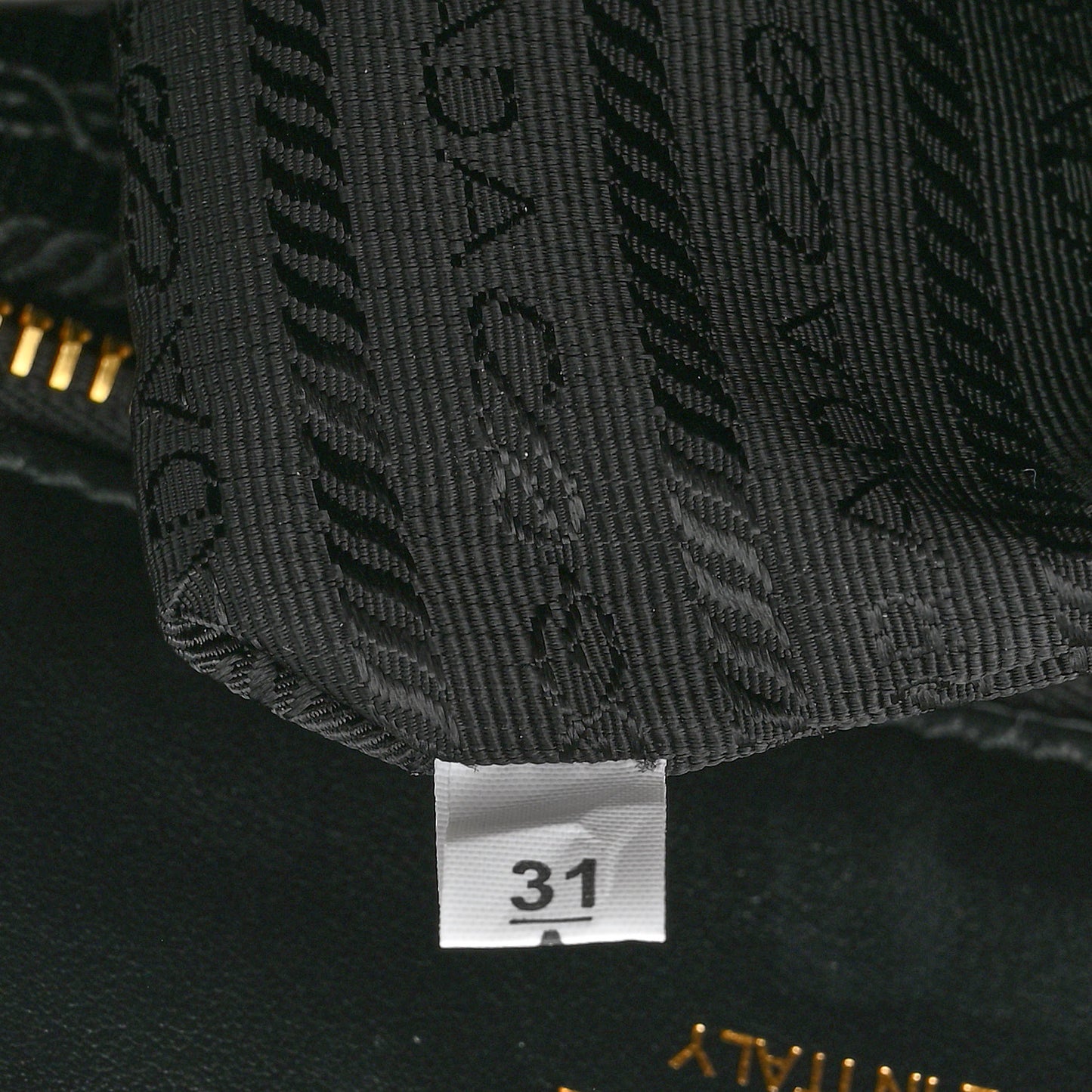 Soft Calfskin Triangolo Symbole Embossed Large Tote Black