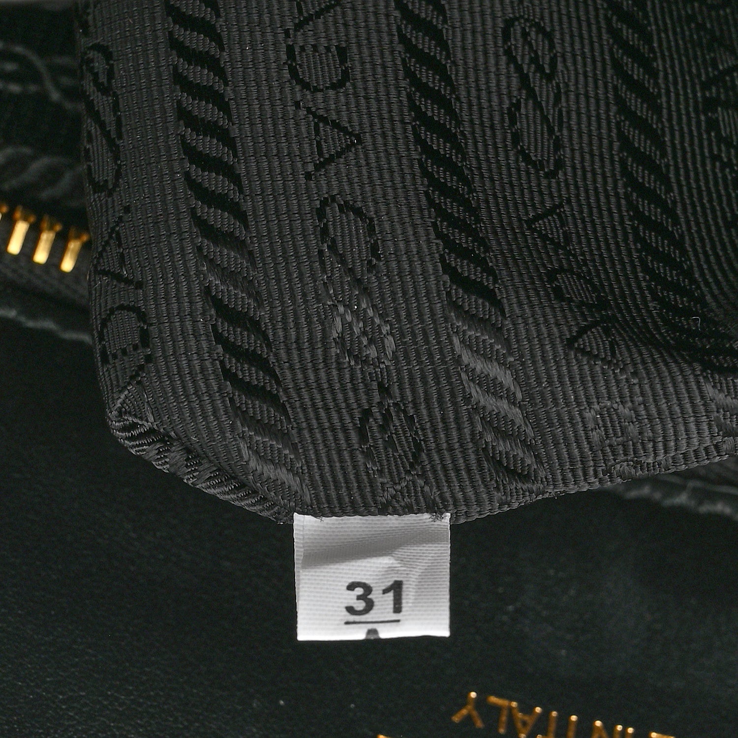 Prada Soft Calfskin Triangolo Symbole Embossed Large Tote Black 7 of 11