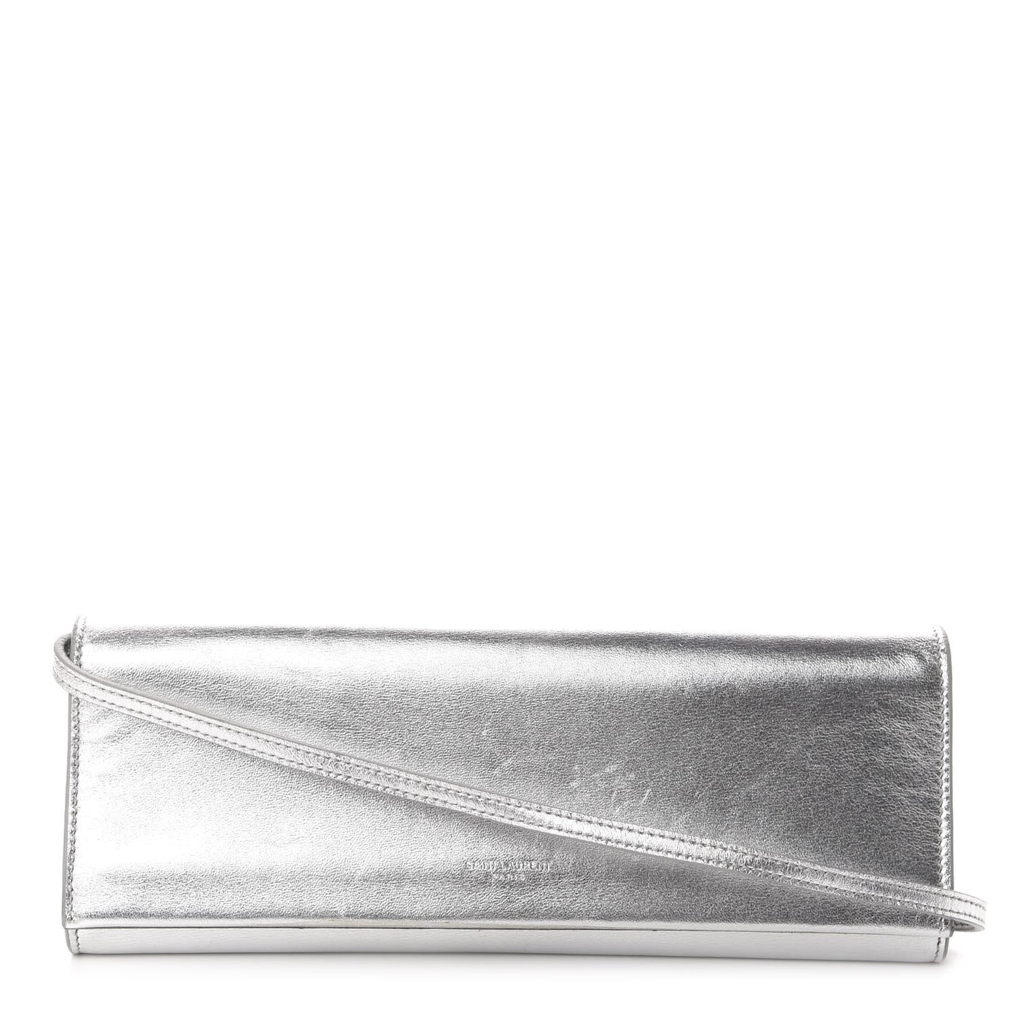 Nappa Silk Fetiche Clutch Argento