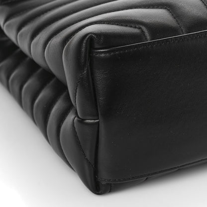 Saint Laurent Calfskin Y Quilted Monogram Medium Loulou Chain Satchel Black 7 of 8