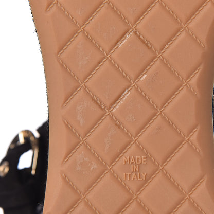 Chanel Suede Platform Wedge Sandals 40 Black 11 of 15