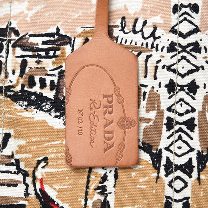 Prada Canvas Canapa Stampata Tote Kaki Venezia 8 of 8