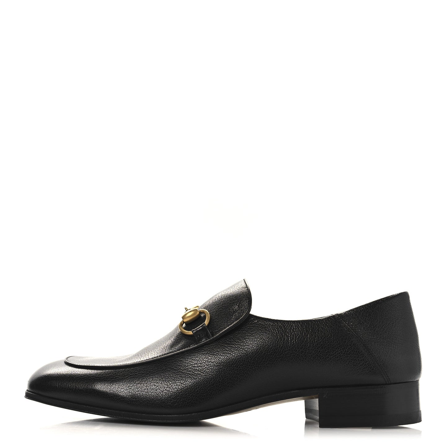 Goatskin Mens Horsebit Loafers 8.5 Black