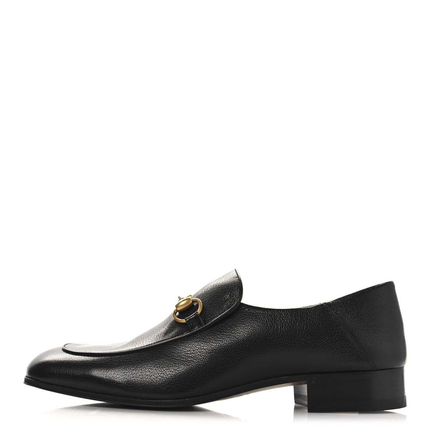 Gucci Goatskin Mens Horsebit Loafers 8.5 Black 1 of 10