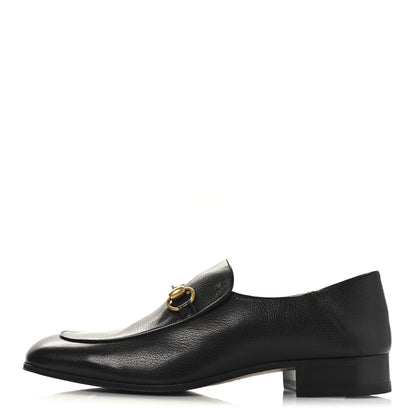 Gucci Goatskin Mens Horsebit Loafers 8.5 Black 1 of 10