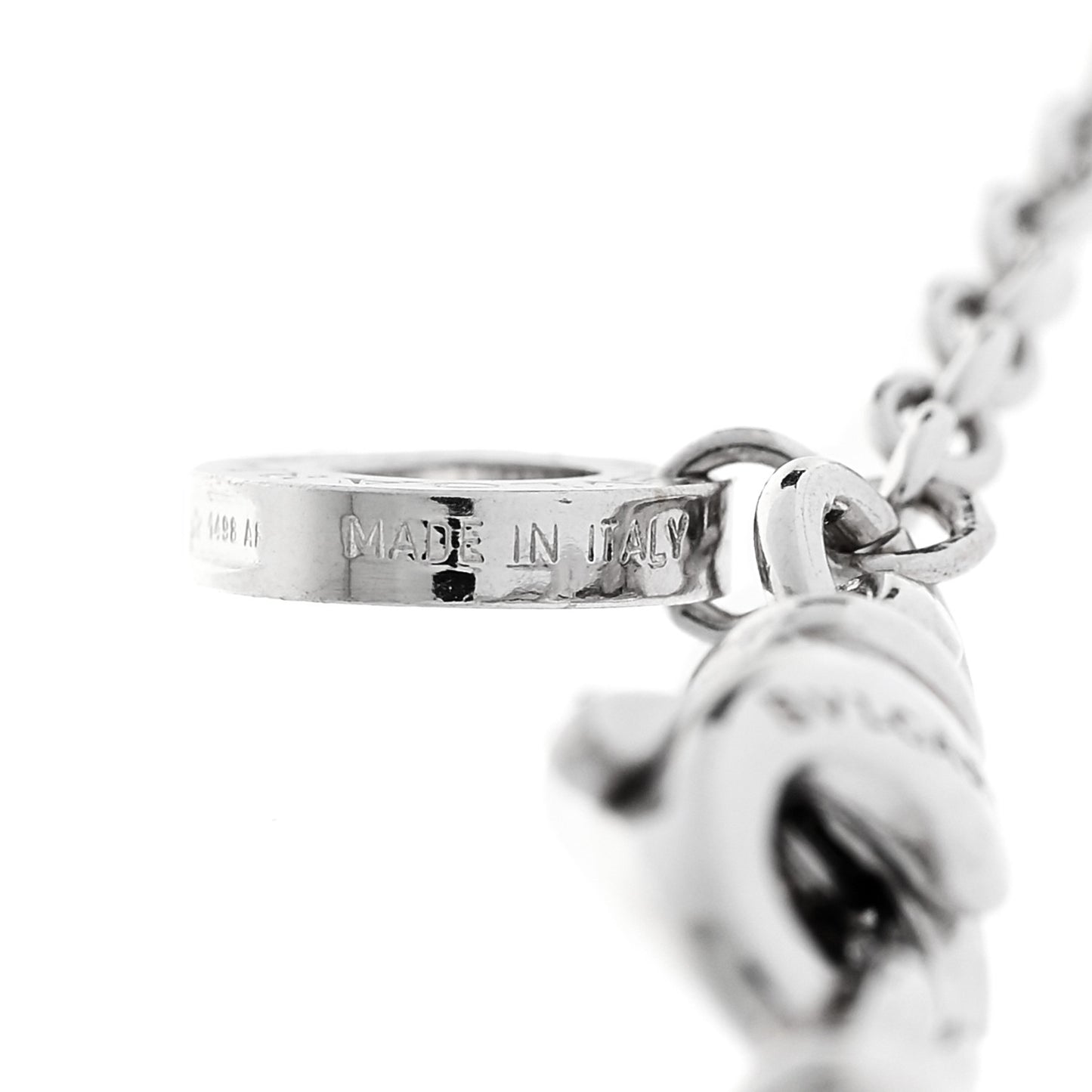 18K White Gold B.Zero1 Pendant Necklace