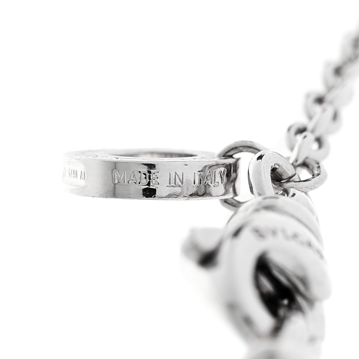 Bulgari 18K White Gold B.Zero1 Pendant Necklace 5 of 6