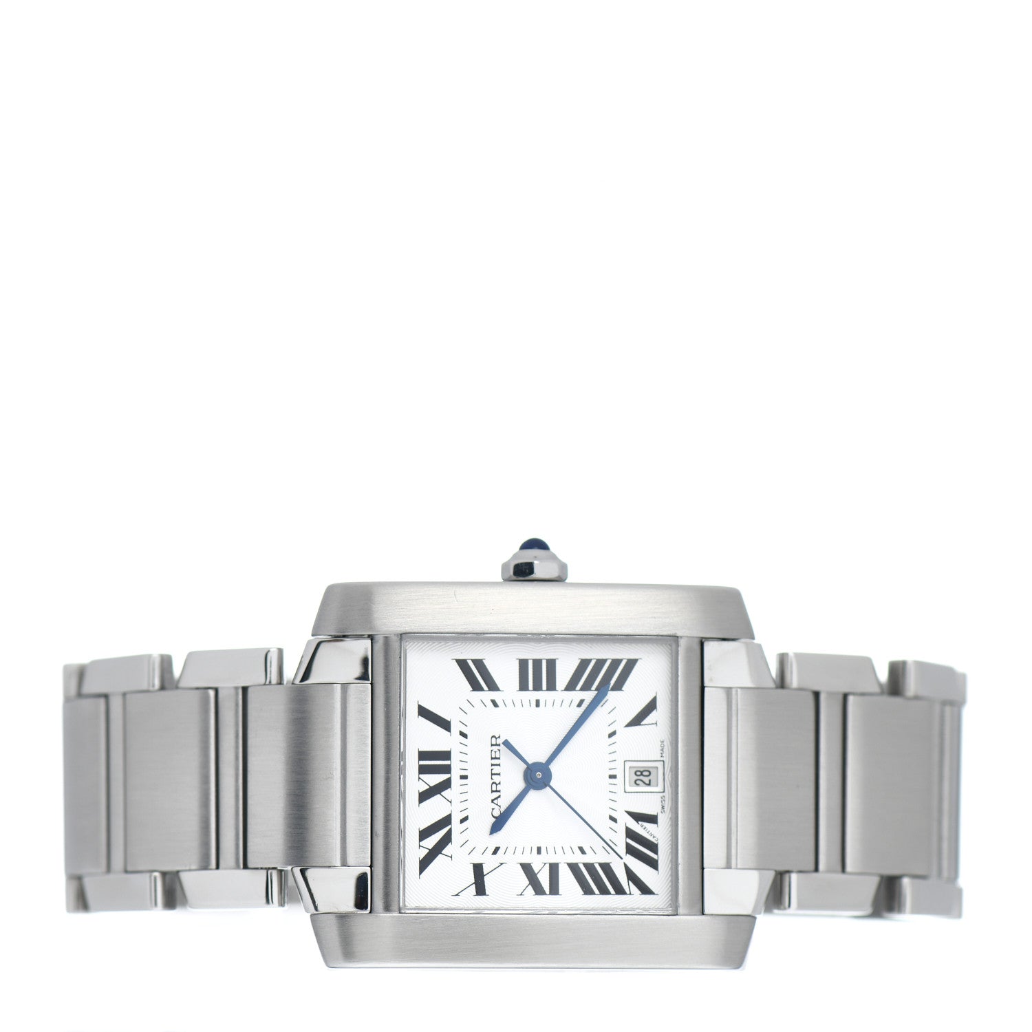 Cartier Stainless Steel 28mm Tank Francaise Automatic Watch 2 of 4