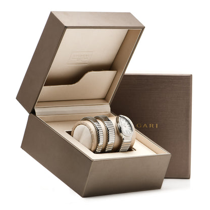 Bulgari Stainless Steel 35mm Serpenti Tubogas Double Spiral Quartz Watch 5 of 5