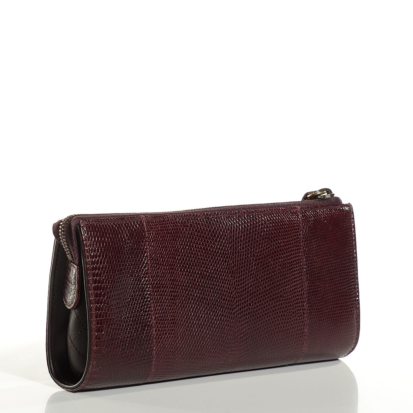 Lizard Boy Clutch Burgundy