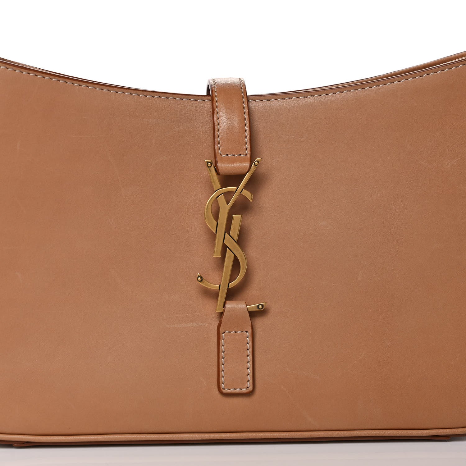 Saint Laurent Smooth Calfskin Le 5 A 7 Hobo Brown 8 of 10