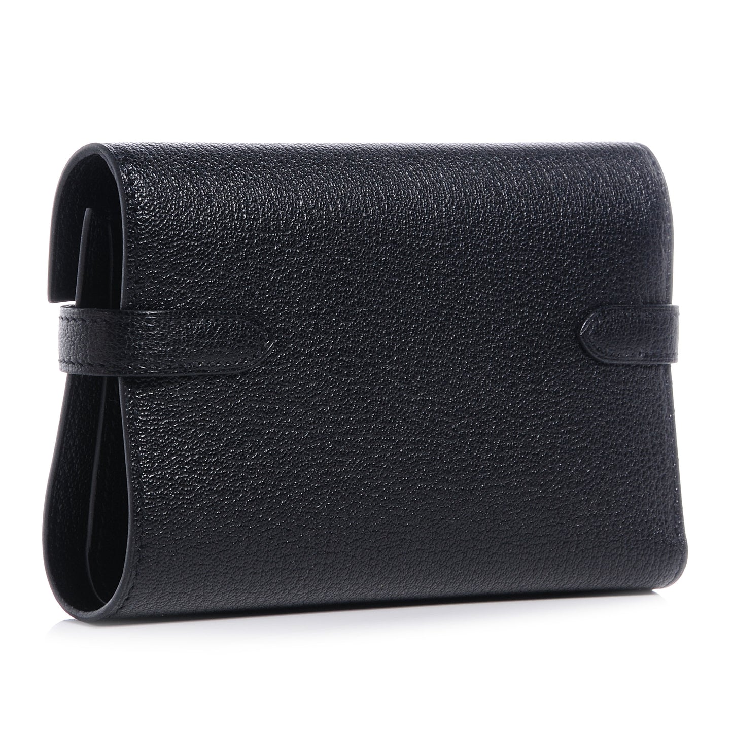 Chevre Mysore Medium Kelly Wallet Black