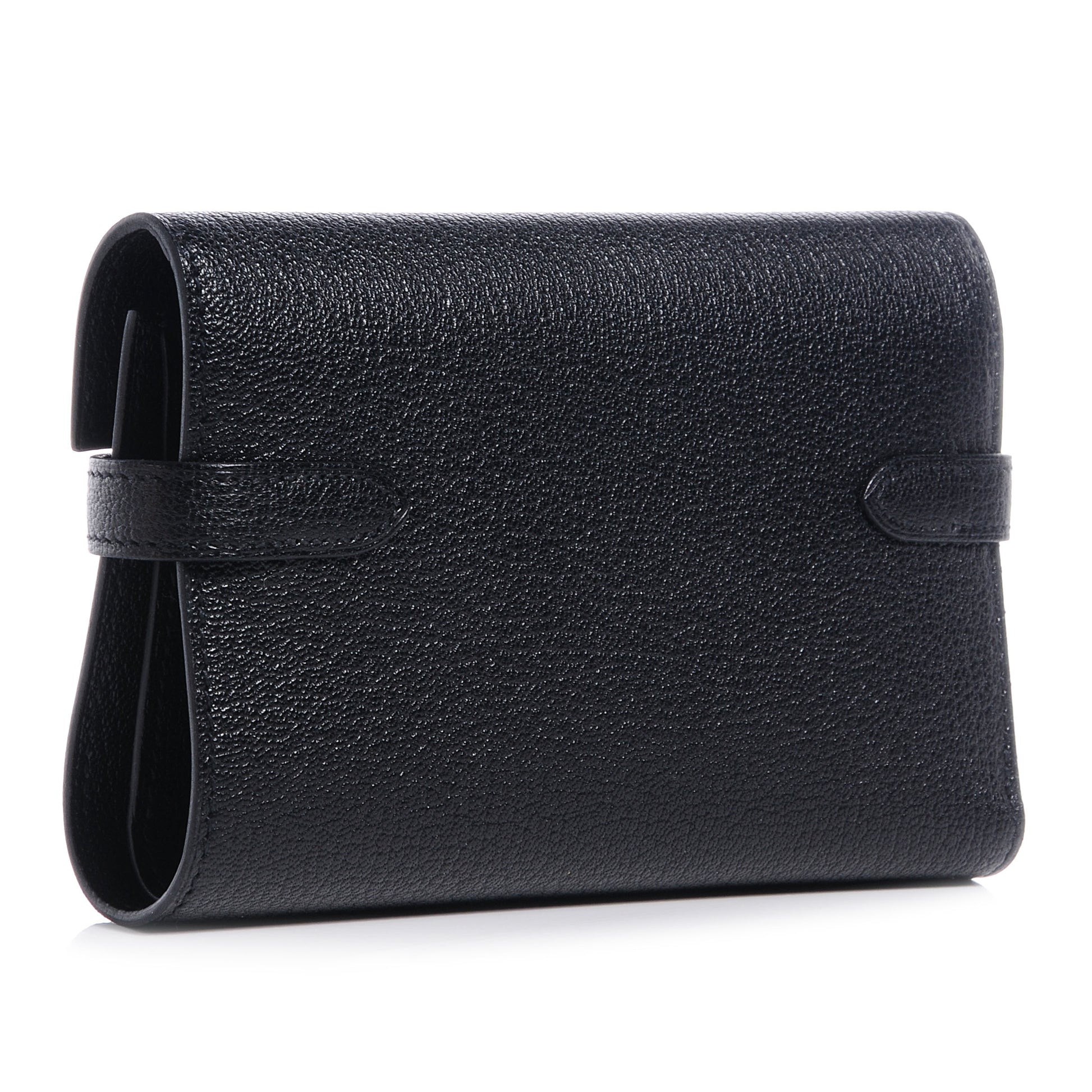 Hermes Chevre Mysore Medium Kelly Wallet Black 3 of 9