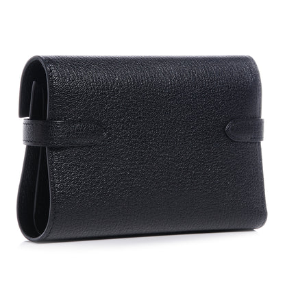 Hermes Chevre Mysore Medium Kelly Wallet Black 3 of 9