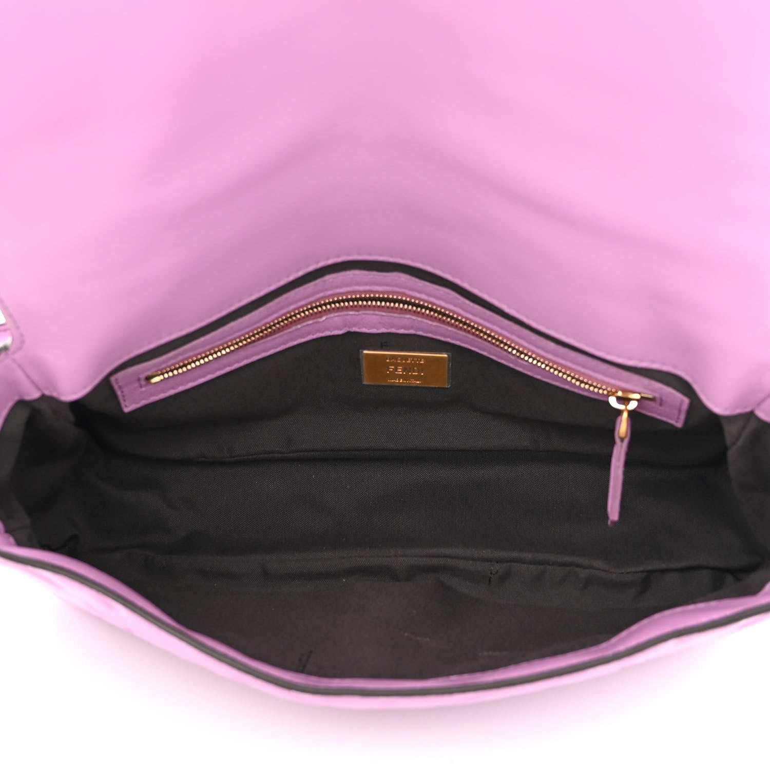 Fendi Nappa FF 1974 Embossed Baguette Agapanto 5 of 11