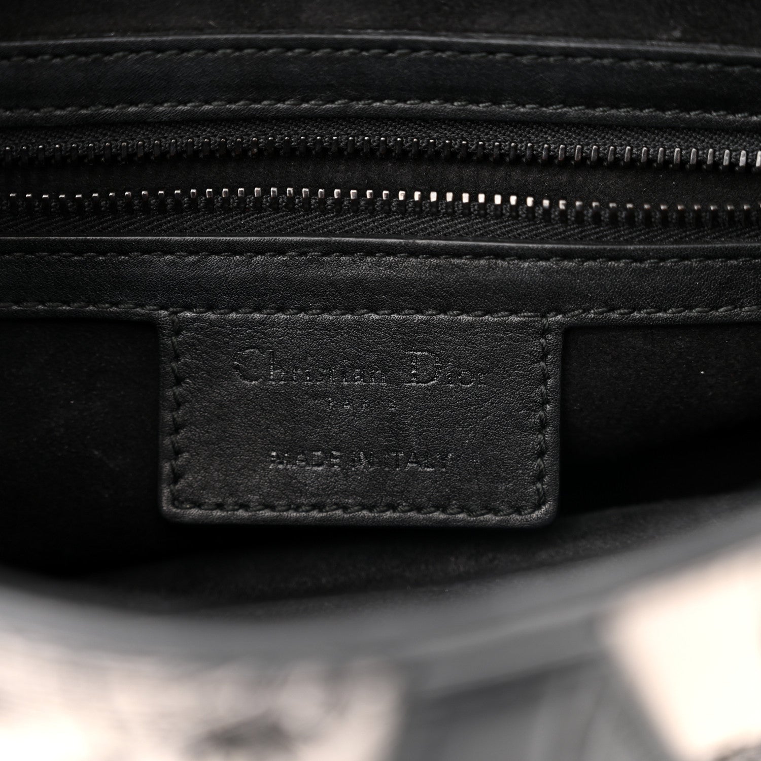 Christian Dior Calfskin Embroidered Palm Tree Toile De Jouy Saddle Bag White Black 6 of 11