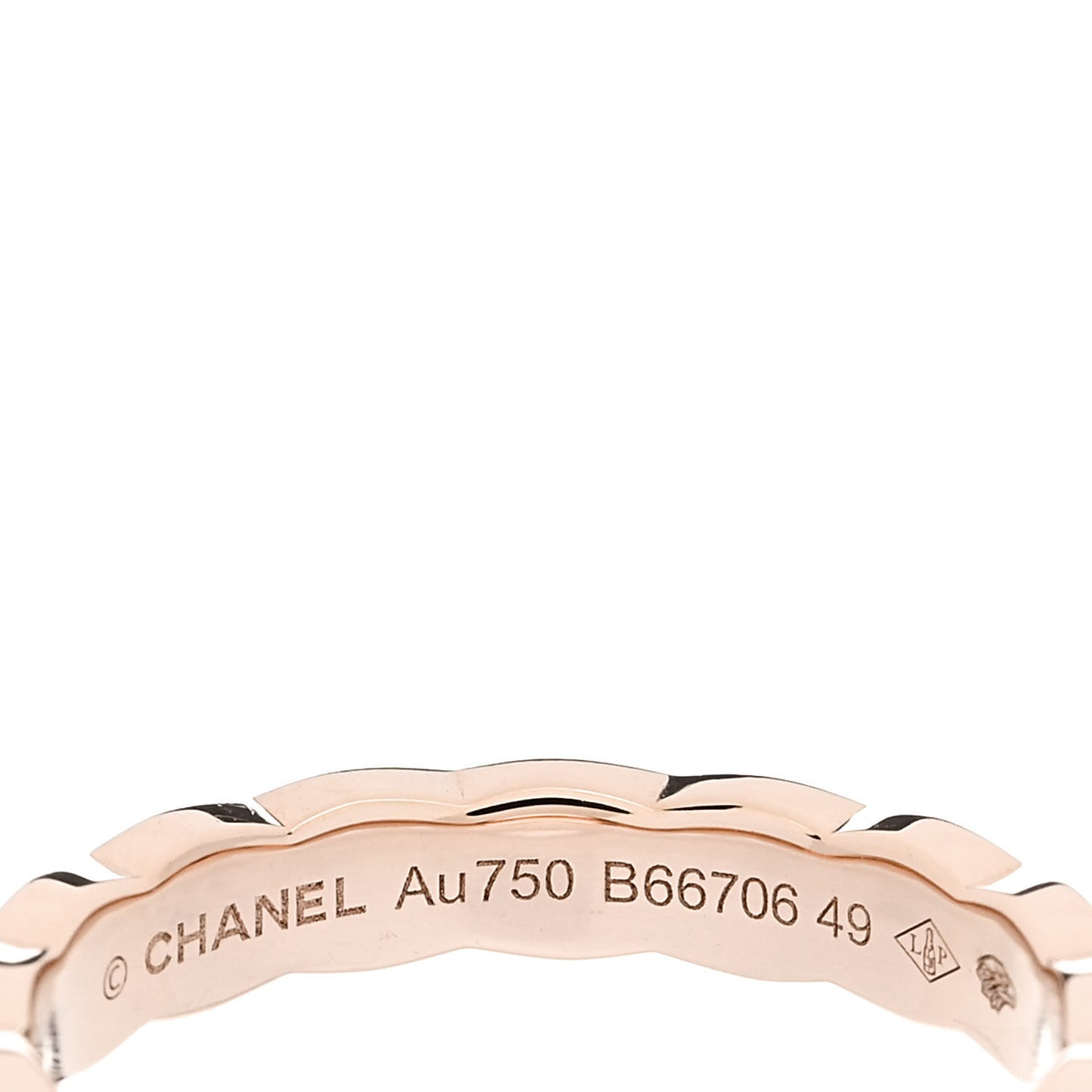 18K Beige Gold Mini Coco Crush Ring 49 4.75