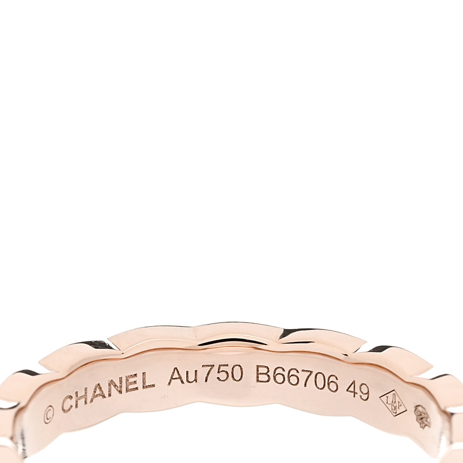 Chanel 18K Beige Gold Mini Coco Crush Ring 49 4.75 4 of 4