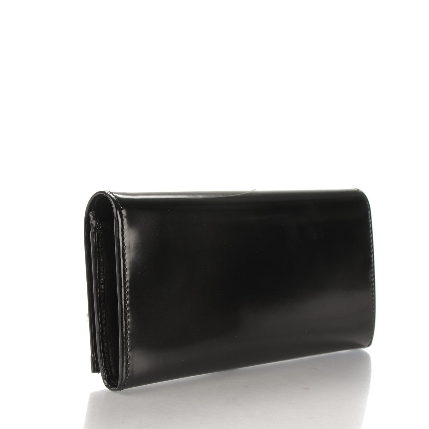 Gucci Shade Lux Calfskin Swarovski Crystal GG Sparkling Continental Wallet Black 3 of 7