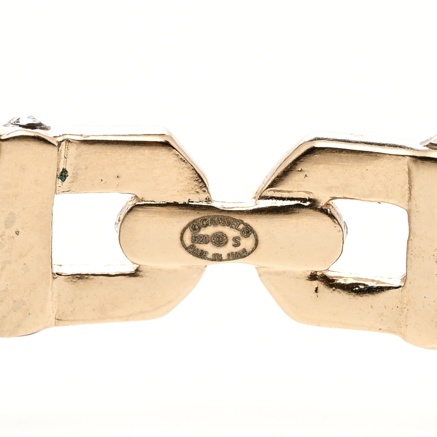 Crystal CC Vendome Hoop Earrings Gold