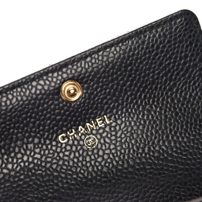 Chanel Caviar Quilted Flap Card Holder Black 5 of 8