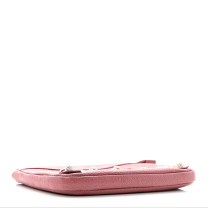 Balenciaga Agneau Giant 12 Silver Hardware M Porte-Monnaie Coin Purse Rose Bruyere 4 of 8