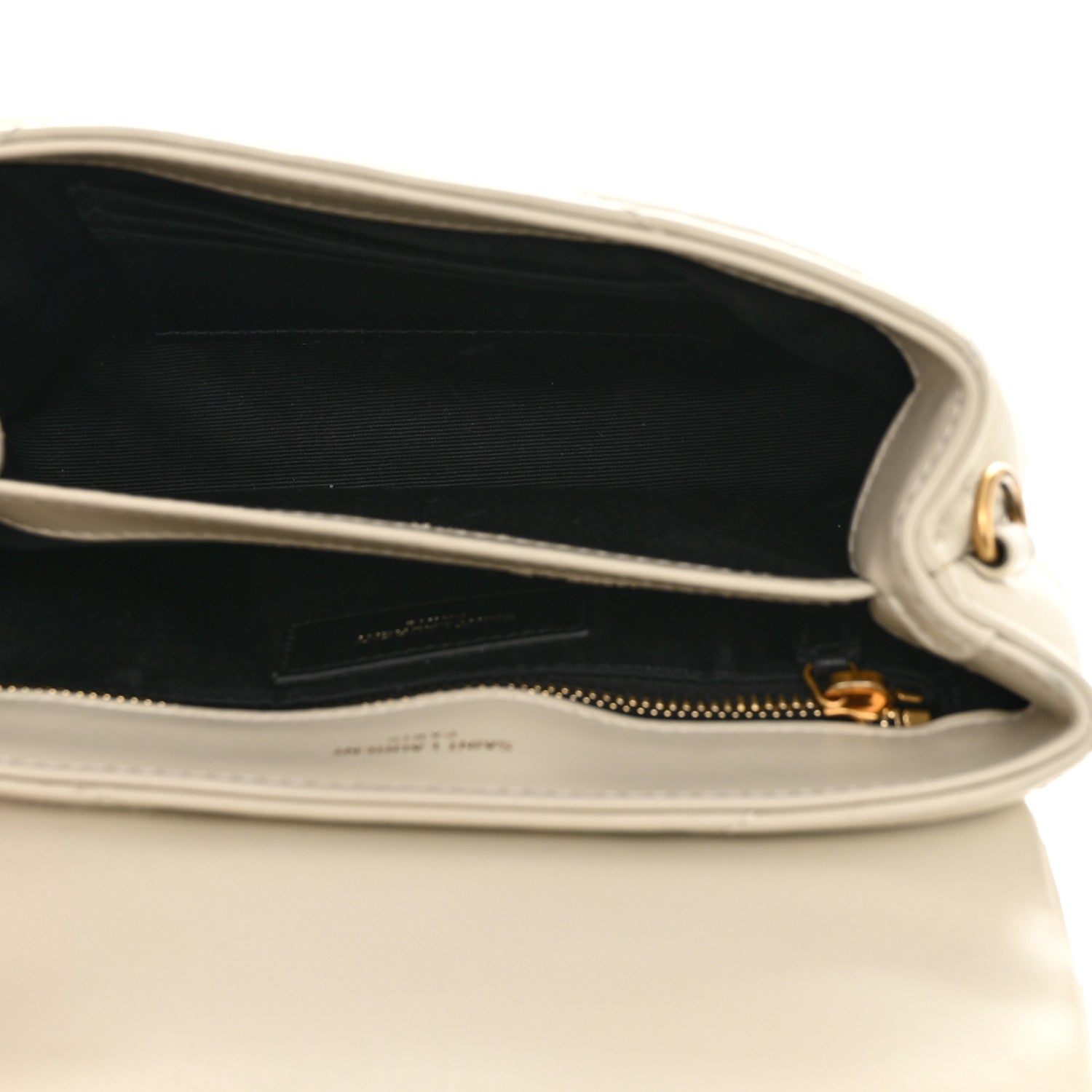 Saint Laurent Calfskin Y Quilted Monogram Toy Loulou Crossbody Bag Crema Soft 5 of 12