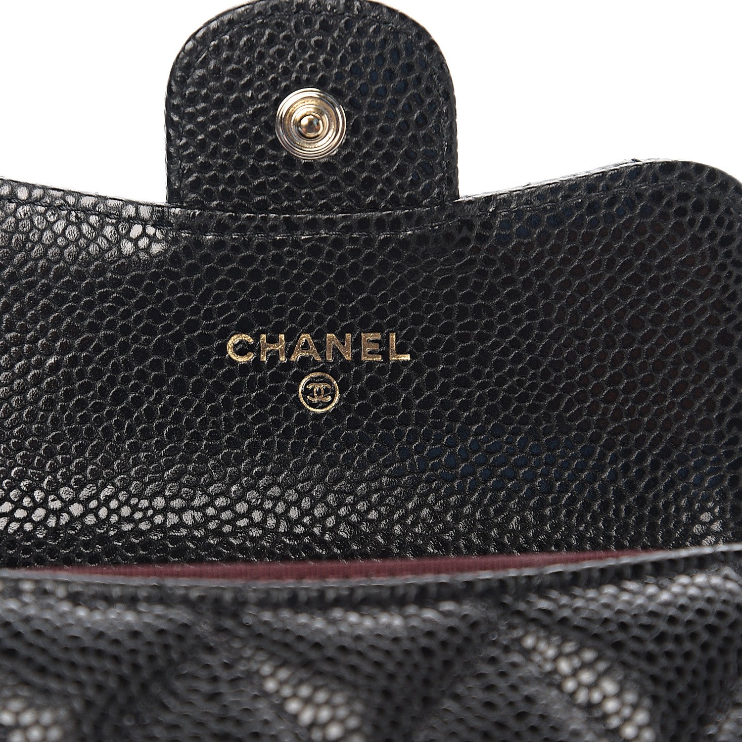 Chanel Caviar Quilted Flap Card Holder Wallet Black 5 of 8