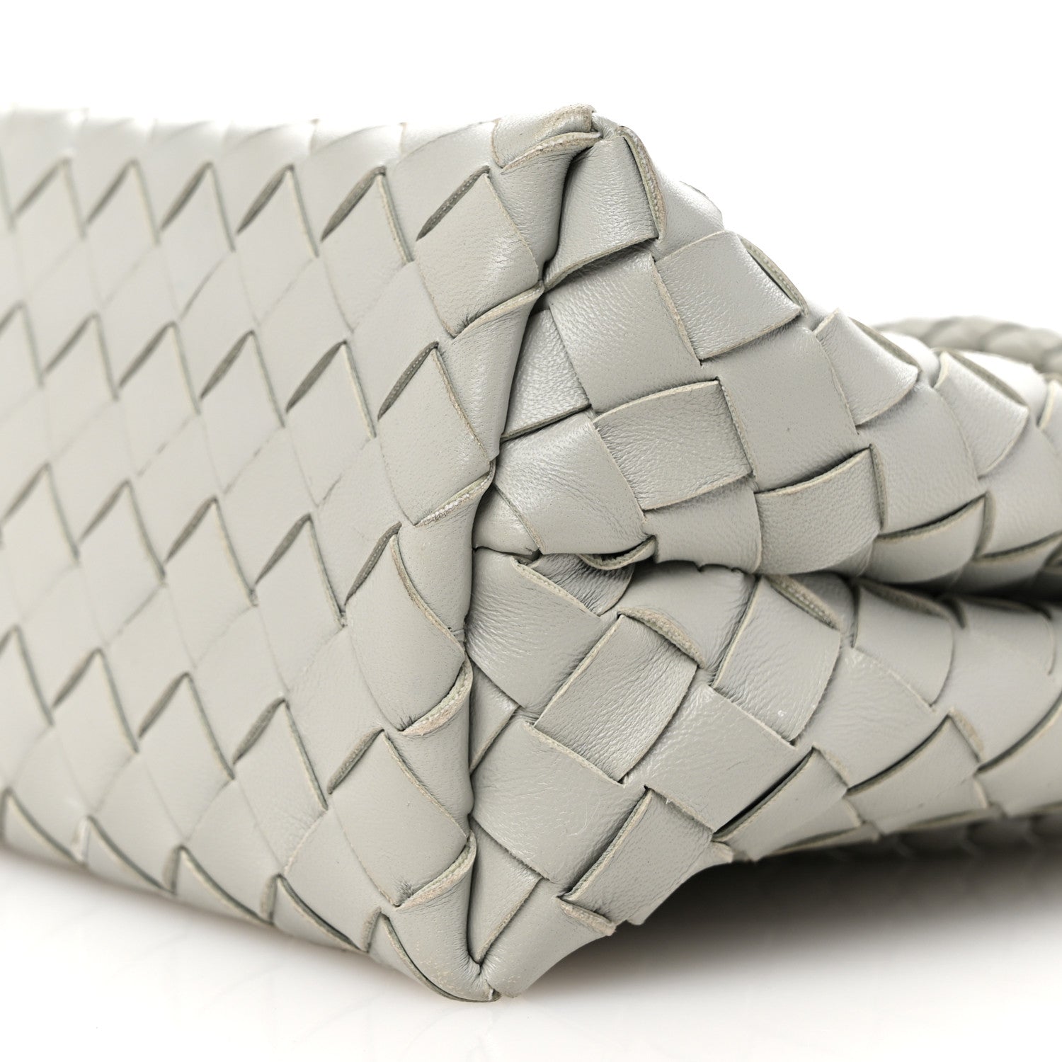 Bottega Veneta Nappa Intrecciato Small Andiamo Shoulder Bag Agate Grey 9 of 9