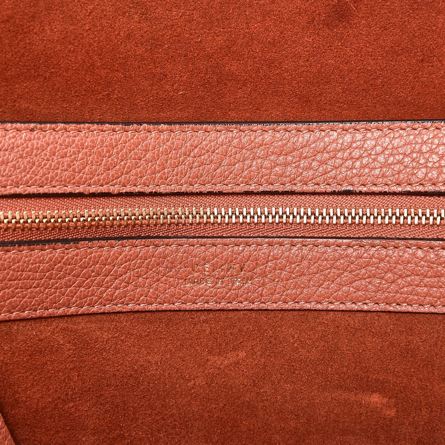 Soft Grained Calfskin Small Belt Cabas Phantom Brick