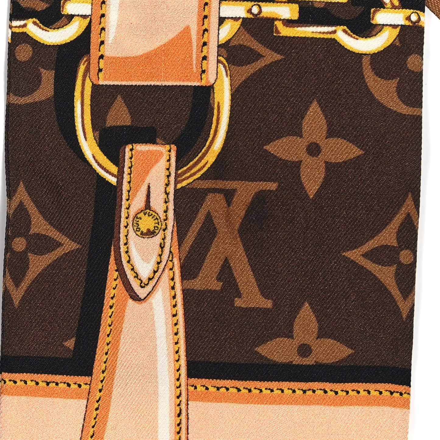 Silk Monogram Confidential Bandeau Brown