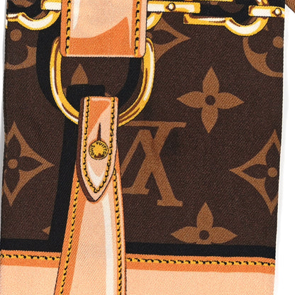Louis Vuitton Silk Monogram Confidential Bandeau Brown 4 of 4