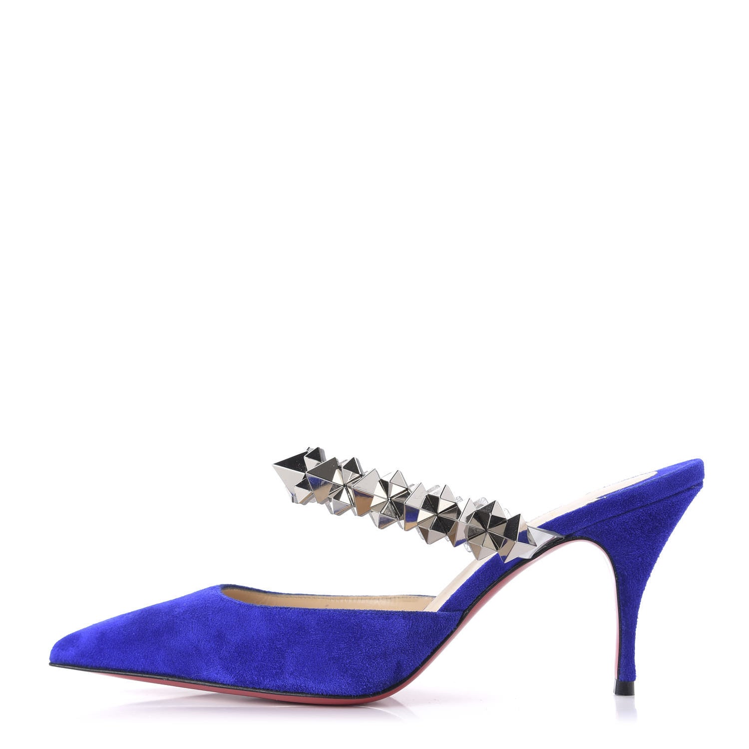 Christian Louboutin Veau Velours Specchio Planet Choc 80 Mule 36 Elixir 1 of 7