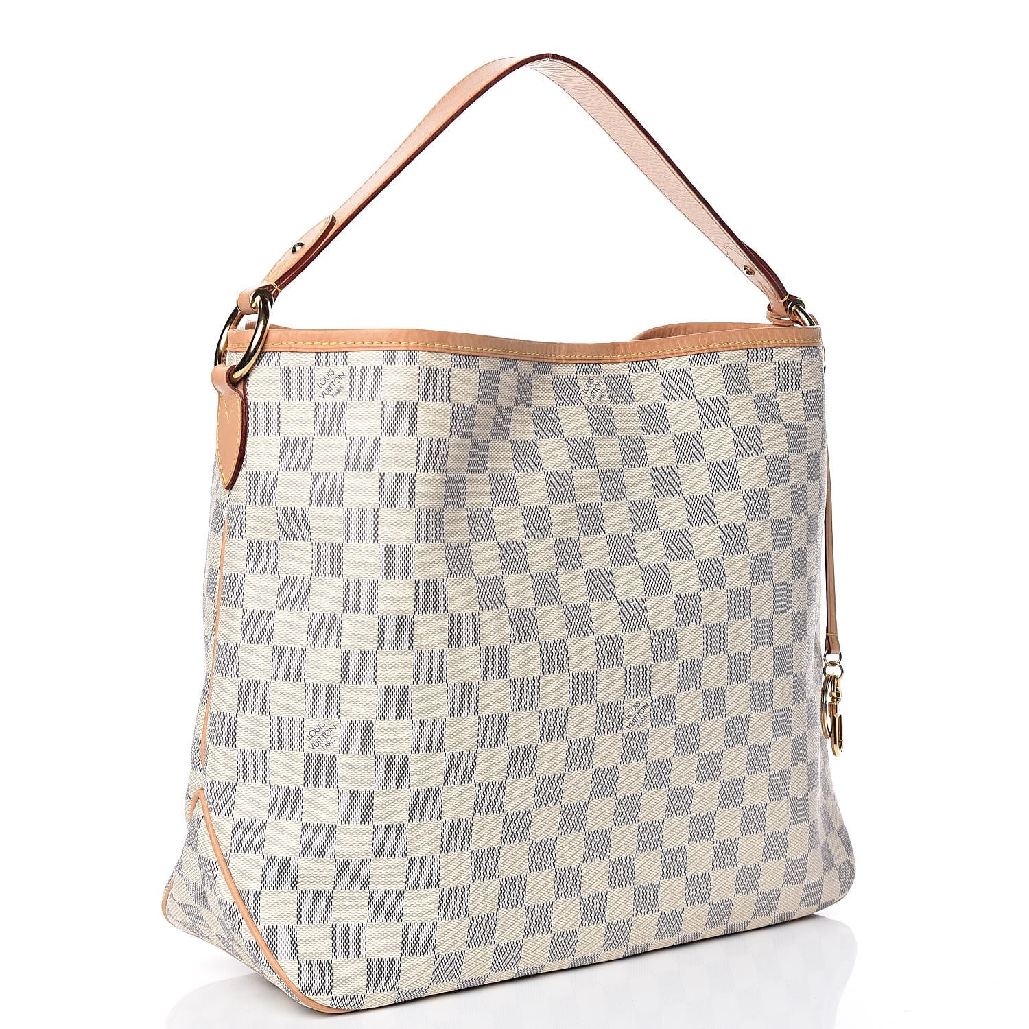 Louis Vuitton Damier Azur Delightful MM Rose Ballerine 3 of 11