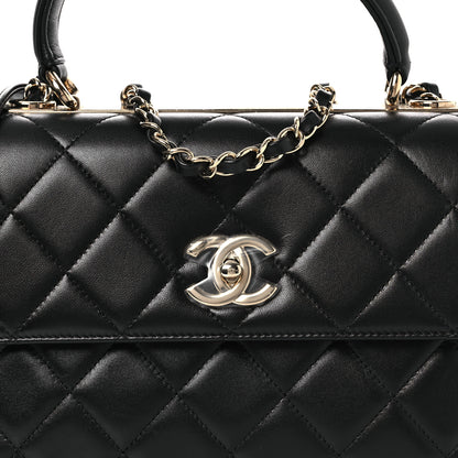 Chanel Lambskin Quilted Small Trendy CC Dual Handle Flap Bag Black 8 of 18