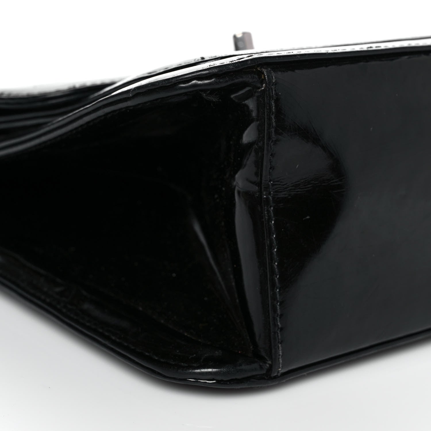 Chanel Glazed Calfskin Single Flap Black 8 of 18
