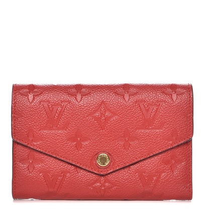 Louis Vuitton Empreinte Compact Curieuse Wallet Cherry 1 of 7