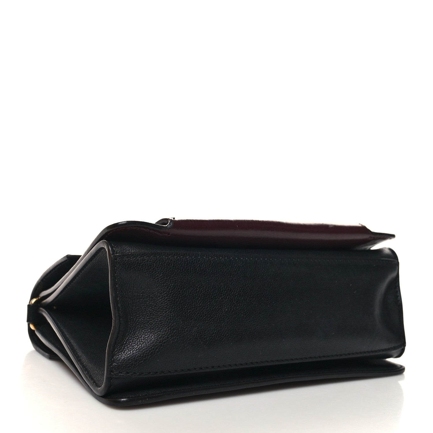 Givenchy Crinkled Patent Lambskin Small GV3 Shoulder Bag Black Burgundy 3 of 15