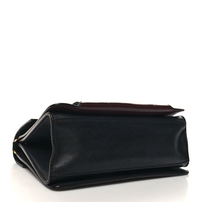 Givenchy Crinkled Patent Lambskin Small GV3 Shoulder Bag Black Burgundy 3 of 15