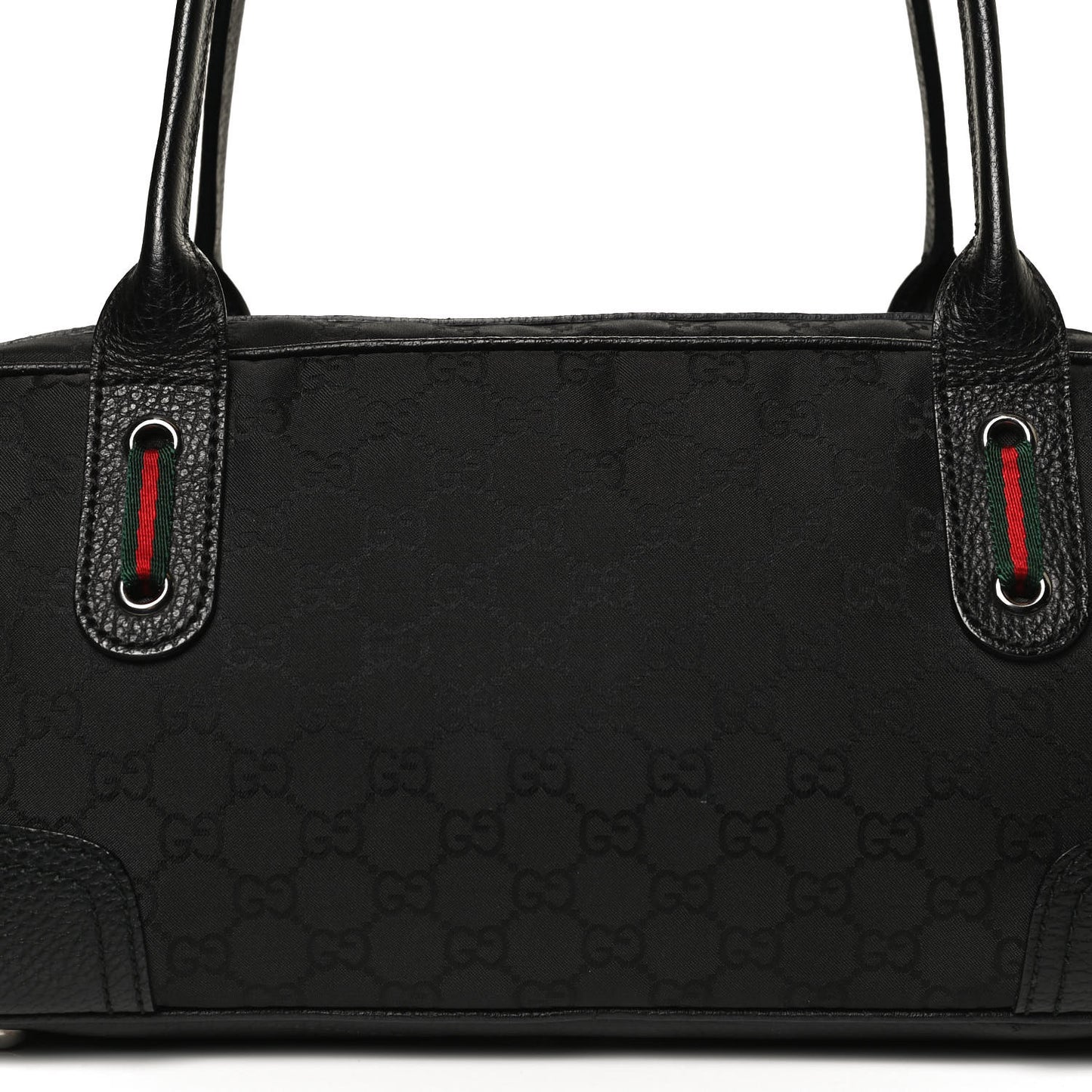 Canvas Monogram Web Princy Boston Black