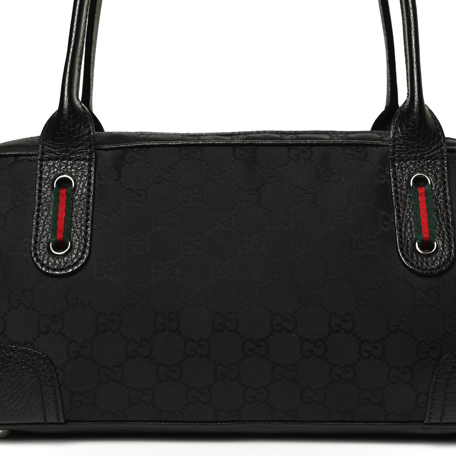 Gucci Canvas Monogram Web Princy Boston Black 9 of 11