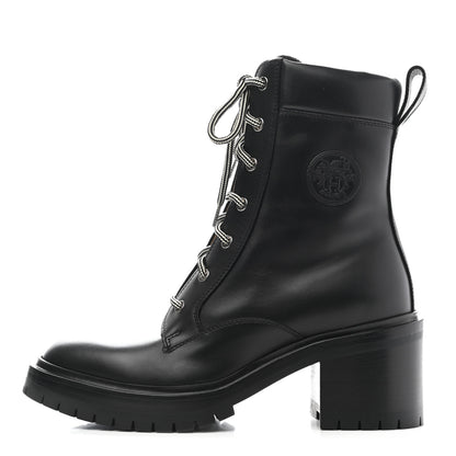 Hermes Calfskin Bridge Ankle Boots 39 Black 1 of 9