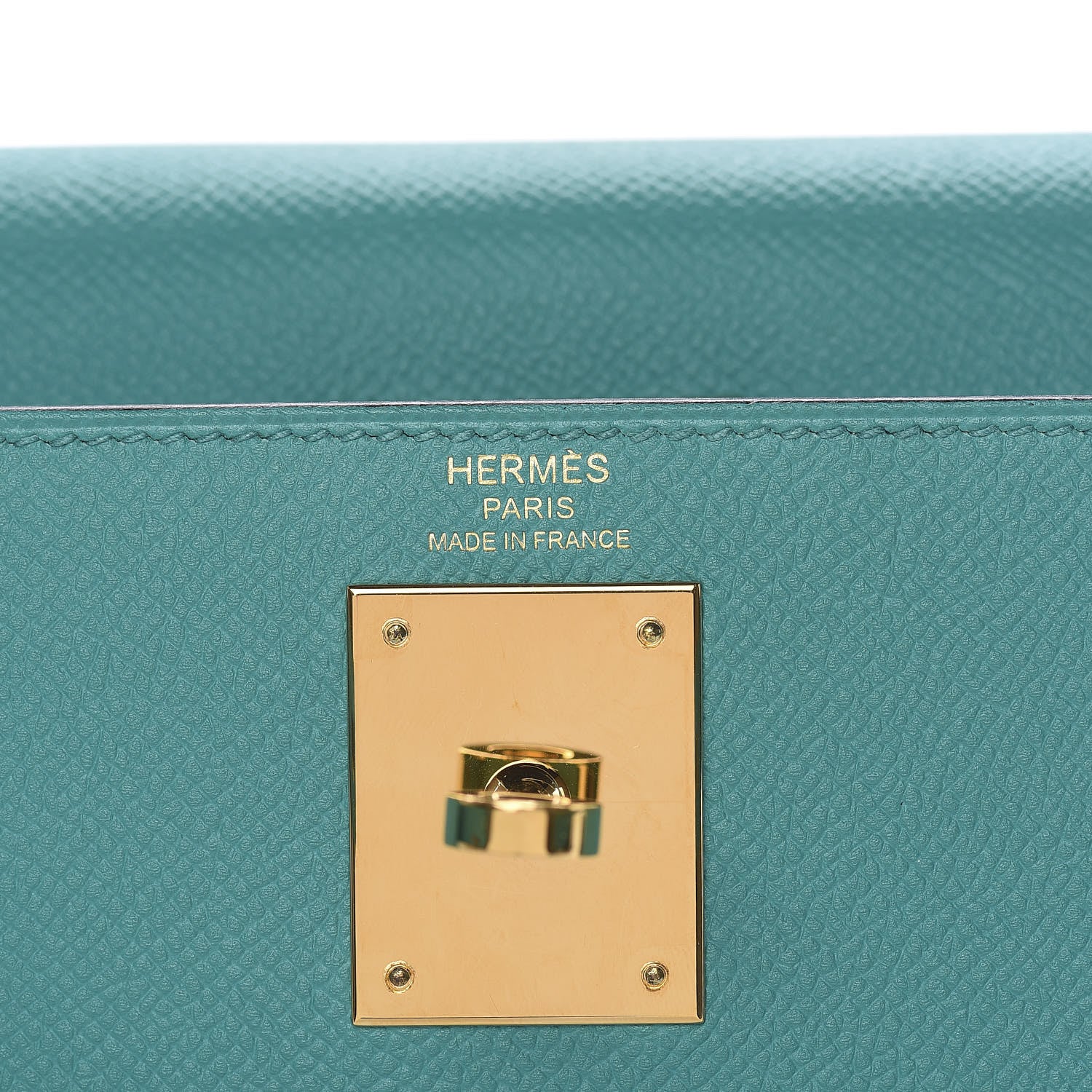 Hermes Epsom Kelly Sellier 28 Bleu Paon 8 of 36