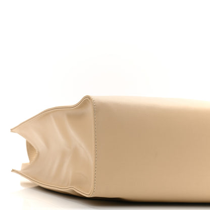 Telfar Vegan Leather Medium Shopping Bag Cream 9 of 10