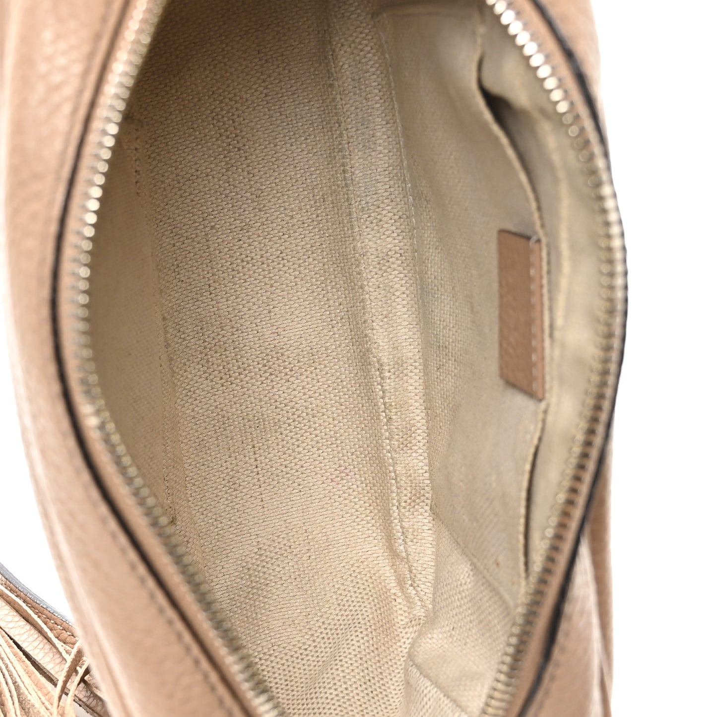 Pebbled Calfskin Small Soho Disco Bag Camelia