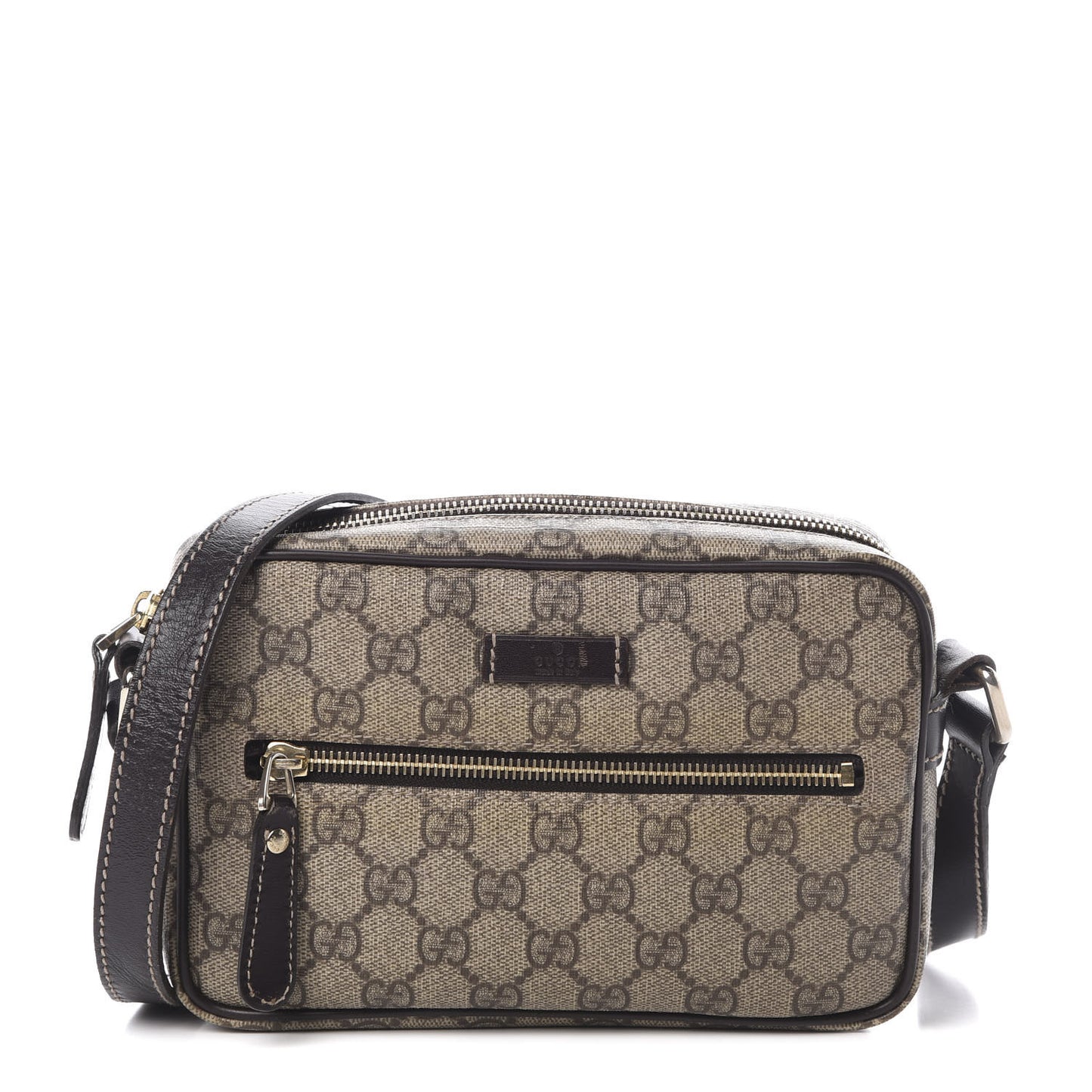 GG Plus Monogram Small Shoulder Bag Dark Brown